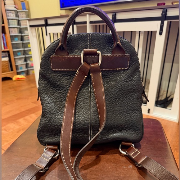 EUC Vintage Y2K Dooney & Bourke Black Pebbled Leather Backpack - Picture 2 of 13